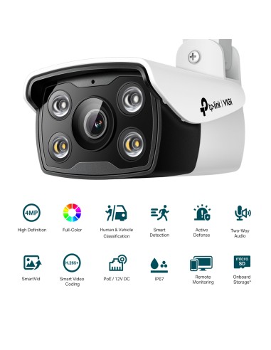 Cámara IP tipo bullet Full Color IR...