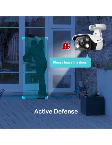 TP-Link VIGI C340(6mm) - Cámara IP tipo bullet Full Color IR ext 4MP, 6mm