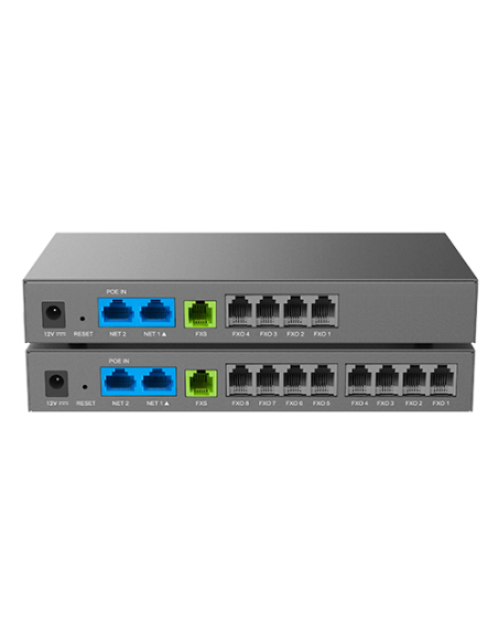 Grandstream HT881 - Gateway 8xRJ11 FXO, 1xRJ11 FXS