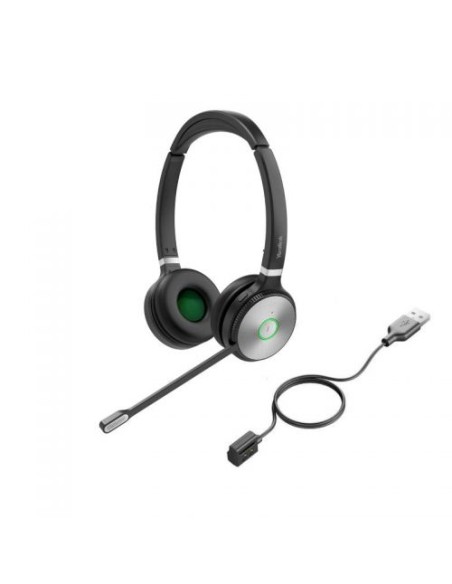 Auriculares DECT biaural con cable de carga
