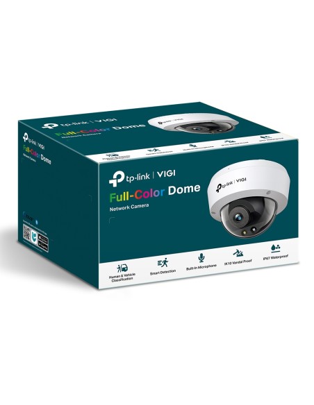 TP-Link VIGI C250(2.8mm) - Cámara color tipo Dome 5MP, 2,8mm PoE
