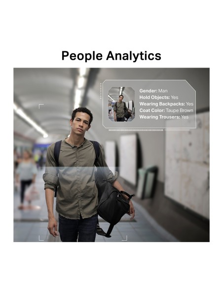 Cámara color tipo Dome 5MP, 2,8mm PoE