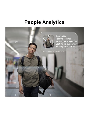 Cámara color tipo Dome 5MP 48mm PoE