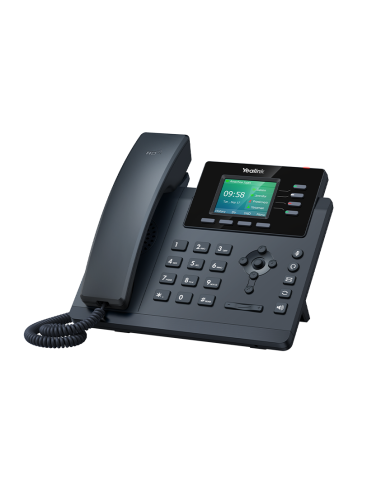 Yealink T34W - Teléfono WiFi dual con 4 cuentas SIP, 2xGb, PoE, 4xBLF