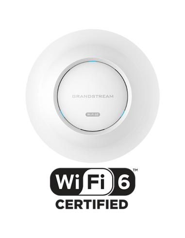 Grandstream GWN7665 - Punto de acceso WiFi 6E triple MU-MIMO 2x2, 1xGbE, 1x2,5GbE, PoE