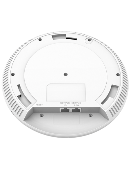Grandstream GWN7665 - Punto de acceso WiFi 6E triple MU-MIMO 2x2, 1xGbE, 1x2,5GbE, PoE