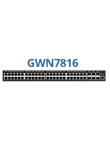 Grandstream GWN7816 - Switch Capa 3, 48xGbE, 6xSFP+
