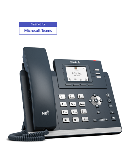 Yealink MP52-Teams - Teléfono para MS Teams 2,4", 2x100 PoE