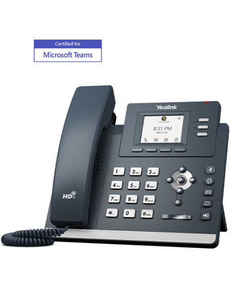 Yealink MP52-Teams - Teléfono para MS Teams 2,4", 2x100 PoE