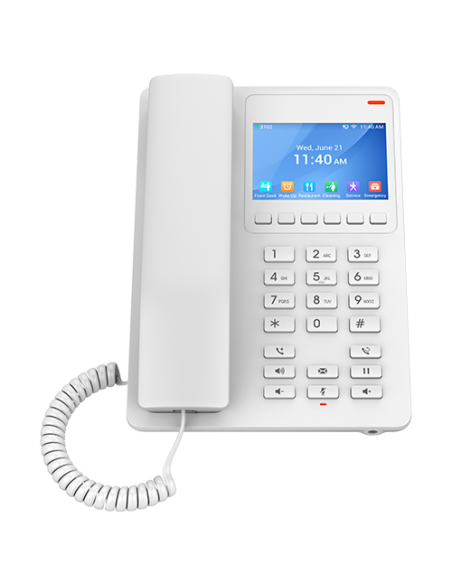Telefono IP Grandstream Hotel blanco, color