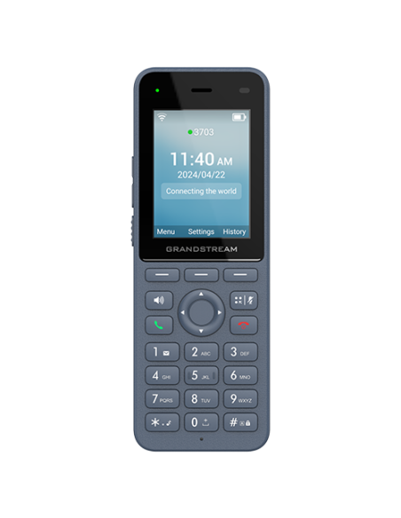 Grandstream WP826 - Teléfono WiFi 6, LCD 2,4", 3 cuentas SIP