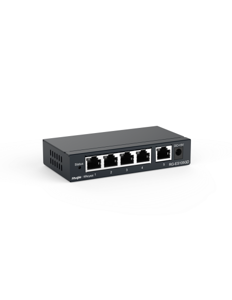Switch 5xGb, no gestionado, metal