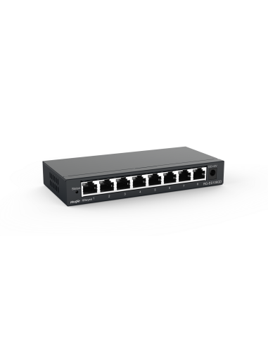 Switch 8xGb, no gestionado, metal