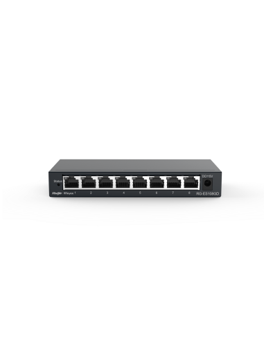 Switch 8xGb, no gestionado, metal