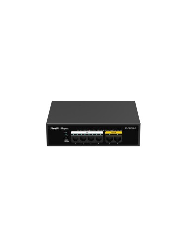 Switch 6x100Mbps, 4xPoE+ 54W metal
