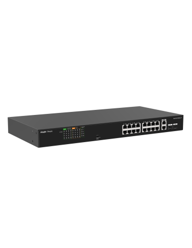 Switch 16x100Mbps, 2xGb/SFP, 16xPoE+...