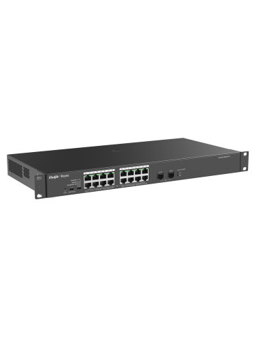 Switch 16xGb, 2xGb/SFP, 16xPoE+ 247W...