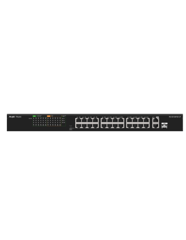 Switch 24x100Mbps, 1xGb, 1xSFP, 24xPoE 180W metal