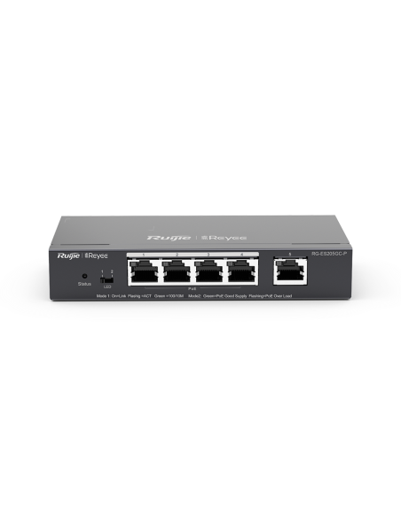 Reyee RG-ES205GC-P - Switch Cloud 5xGb, 4xPoE+ 54W, metal