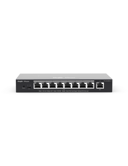 Switch Cloud 9xGb, 8xPoE+ 120W metal