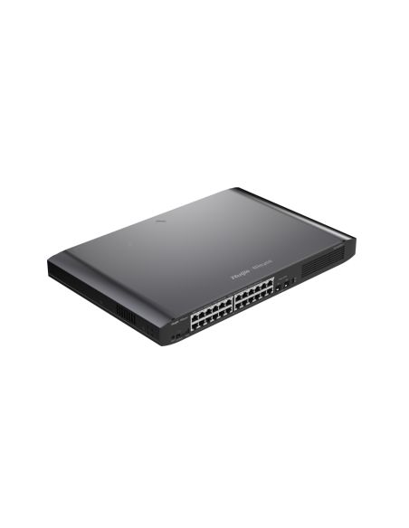 Reyee RG-ES226GC-P - Switch Cloud 26xGb, 2xGb/SFP, 24xPoE+ 370W, metal 19"