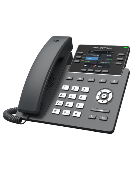 Grandstream GRP2613W - Teléfono IP profesional de 6 líneas, IP WIFI, 3x SIP, 6 líneas, 2x GbE PoE, 2.8" LCD