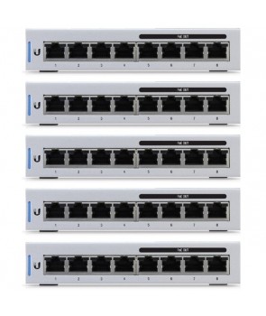 Ubiquiti UniFi Switch, 8-Port, 60W, 5-Pack