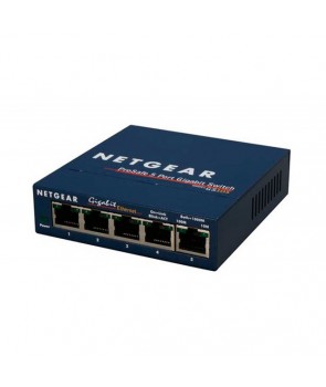 Netgear GS105GE ProSafe Switch 5 ptos autosensing 10/100/1000 Base-T (Carcasa metálica)