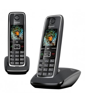 Gigaset C530 DUO Teléfono + supletorio inalámbrico con manos libres y pantalla a color de 1,8 pulgadas