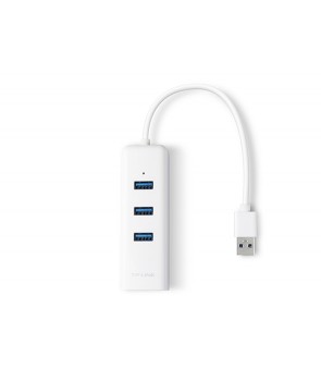 TP-Link UE330 Adaptador USB 3.0 a Ethernet Gigabit con 3 x USB 3.0, 1 conector USB 3.0, 1 x Gigabit, 3 x USB 3.0 2
