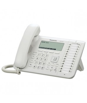 Panasonic KX-UT136NE Office SIP Telephone with large display and 24 Feature/Line Keys, Blanco