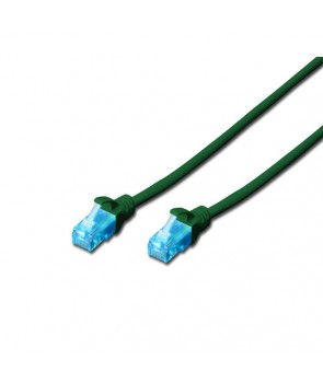 Digitus DK-1511-010/G Latiguillo UTP CAT. 5e flexible 1 metro color VERDE