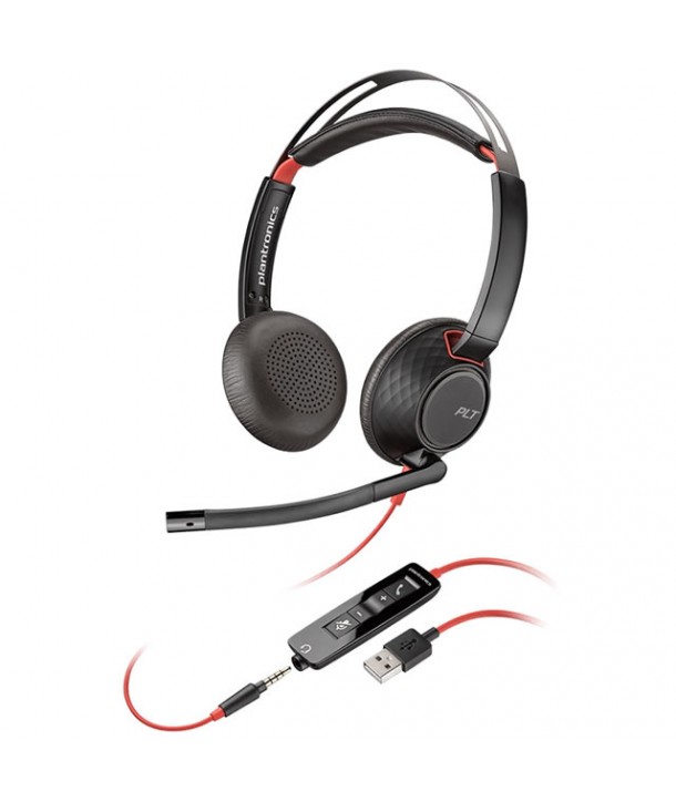 Plantronics 207576-201 BLACKWIRE 5220 USB-A Biaural