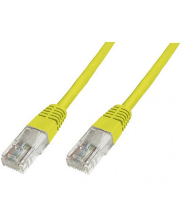 Latiguillo Cat-5e DE 5 Mts. color AMARILLO (Cobre)