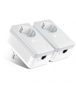 TP-Link TL-PA4010P KIT - Kit de inicio con adaptadores Powerline AV600 con enchufe incorporado