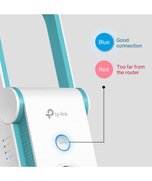 TP-Link RE365 - Extensor de Cobertura Wi-Fi AC1200 con Enchufe Incorporado