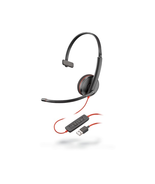 Plantronics Blackwire 3320 USB-A- Auriculares - Auriculares con