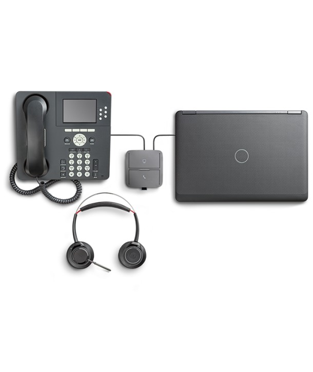 Plantronics 207414-03 MDA220 Conmutador para auriculares USB