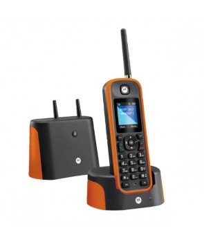 Motorola O201-NARANJA - Teléfono DECT inalámbrico de largo alcance