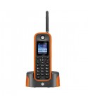 Motorola O201-NARANJA - Teléfono DECT inalámbrico de largo alcance