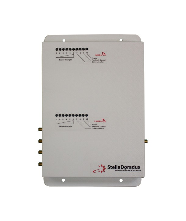 Stella Doradus SD-LA-LG-4 -Amplificador Esclavo 2G/3G/4G-800+900MHz- 4 puertos
