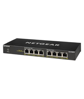 Netgear GS308PP - Switch 8 ports. Giga POE+. Incl. Kit rack y  pared 2