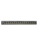 Switch 16 puertos Giga POE+. Inc. Kit rack y pared