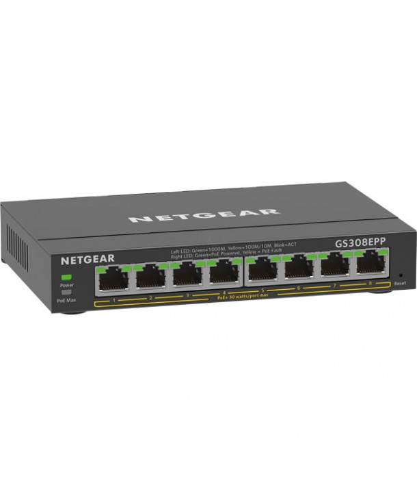 Switch 8 Ports Gigabit High-Power PoE+