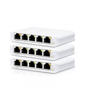 UBIQUITI USW-FLEX-MINI-3 Pack 3 USW-Flex-Mini. Switch 5 ports Giga