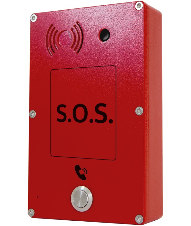 Intercom. Analógico Superficie 1 botón Rojo