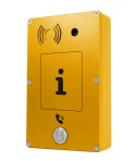 Ciser System C511-E-A - Intercomunicador Panphone IP-SIP Serie C de Superficie 1 botón Amarillo 2 puer.Ethernet Cámara