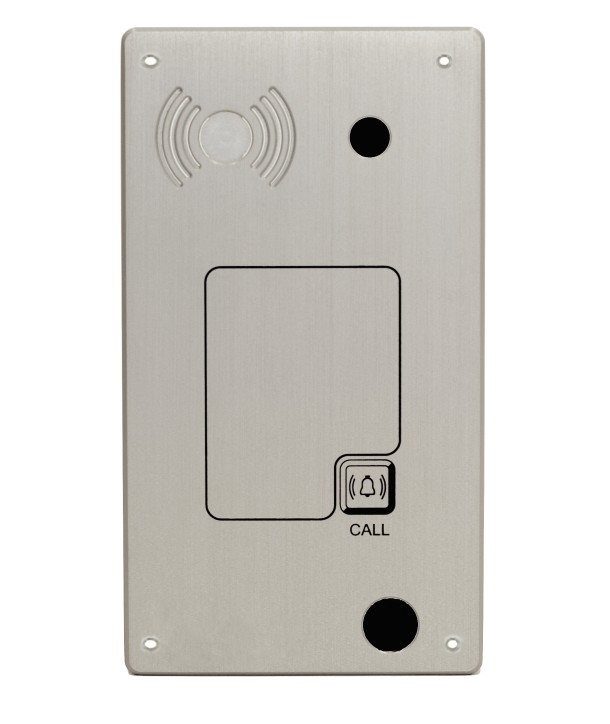 Intercom. IP-SIP Empotrar 1 botón Lector y Cámara