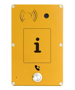 Ciser System C006-A-E - Intercomunicador Panphone Analógico Serie C de Superficie 1 botón Amarillo 2