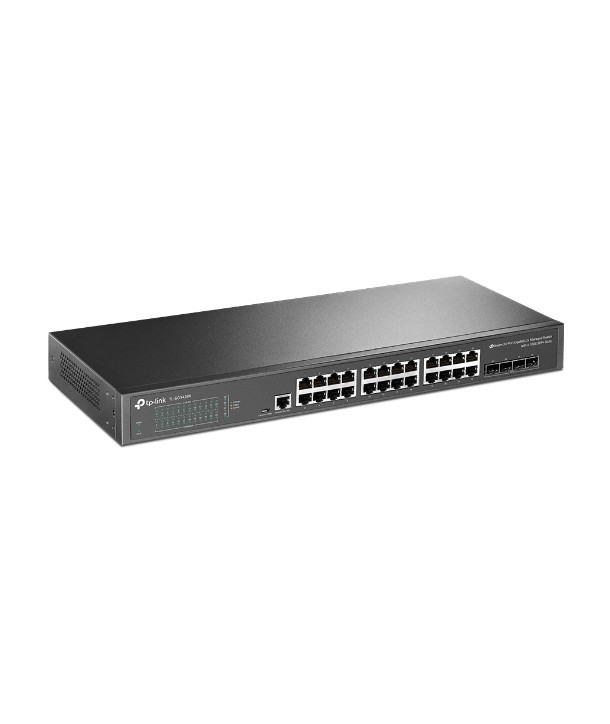 TP-Link TL-SG3428X - Switch gestionable JetStream de 24 puertos Gigabit L2 + con 4 ranuras SFP + de 10 GE